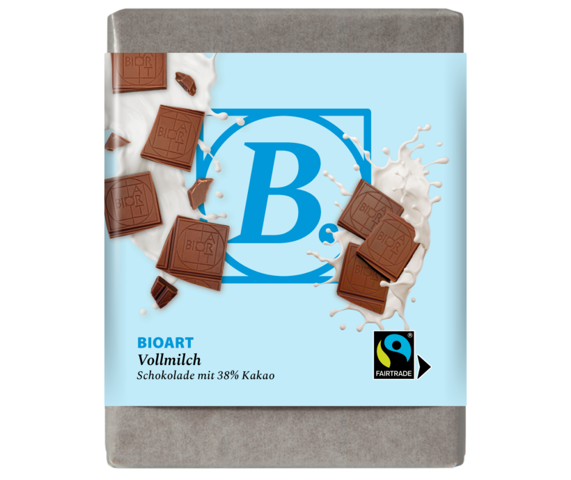 BIOART Schoko Vollmilch 70g, Fairtrade