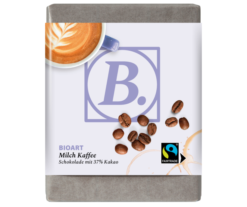 BIOART Schoko Milch Kaffee 70g, Fairtrade